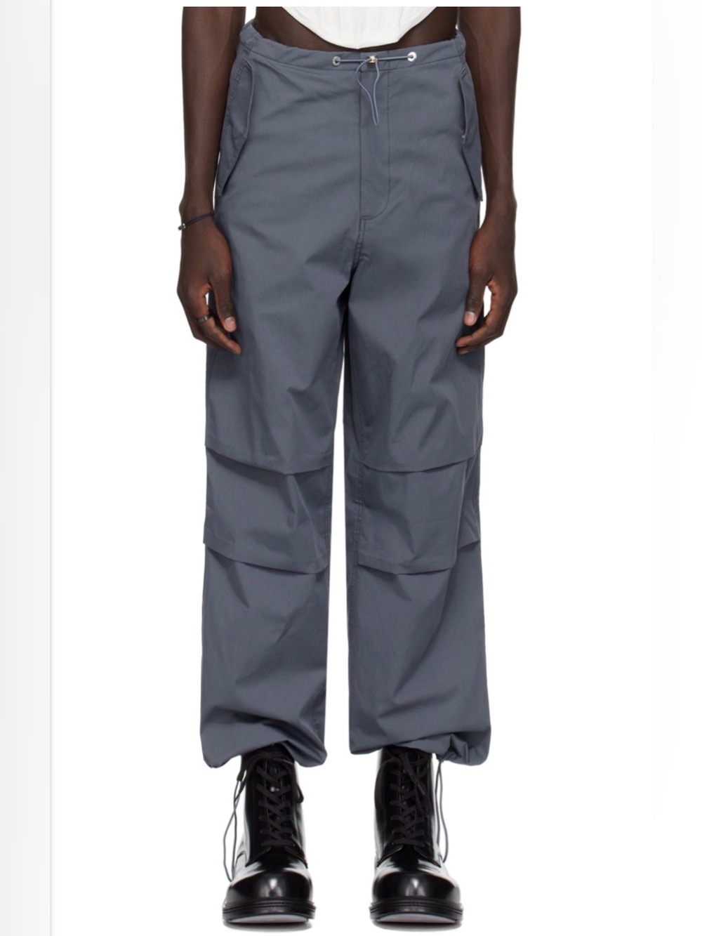 New Dion Lee Gray Toggle Trousers - US4